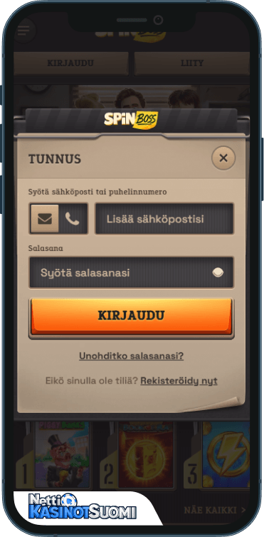 spinboss kasino kirjaudu sisään