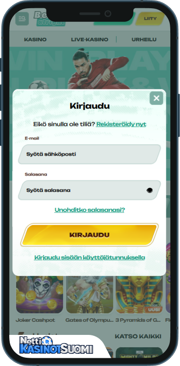 Betalright Kasino Kirjaudu sisään