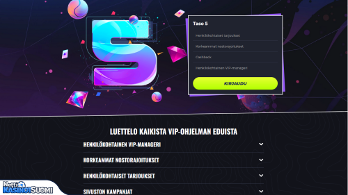 Lunubet Kasino Vip-ohjelma
