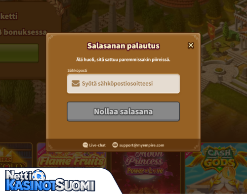 My empire Kasino Kirjautumisongelma