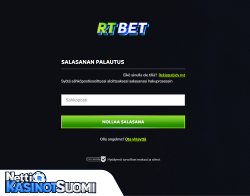 RTBet Kasino Kirjautumisongelma