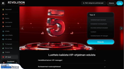 Revolution Kasino Vip-ohjelma