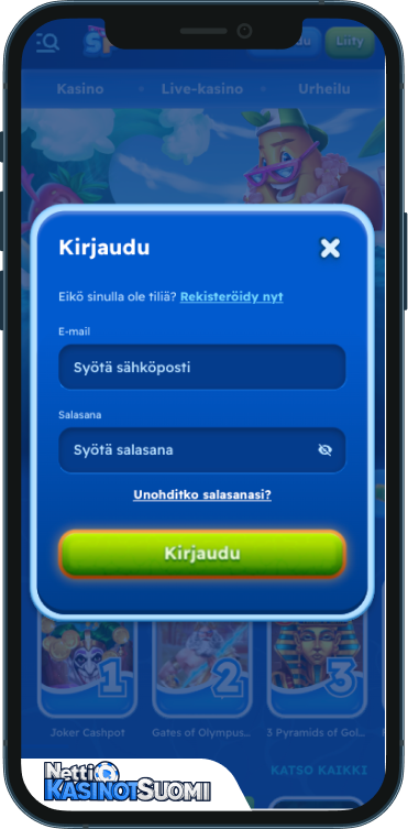 Spinfest Kasino Kirjaudu sisään