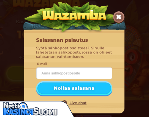 Wazamba Kasino Kirjautumisongelma
