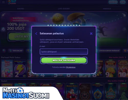 Alf Kasino Kirjautumisongelma