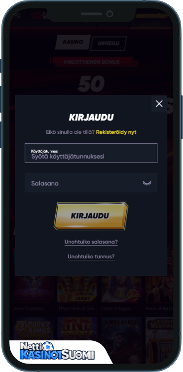QuickWin Kasino Kirjaudu sisään