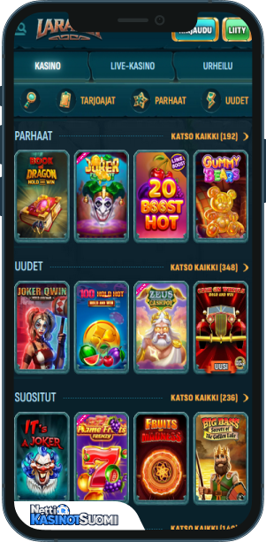 LaraBet Kasino Mobiilikasino