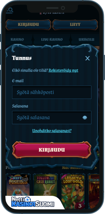 FamBet Kasino Kirjaudu sisään