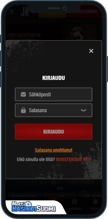 Jokery Kasino Kirjaudu sisään
