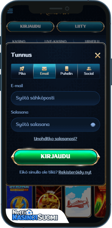 Millioner Kasino Kirjaudu sisään