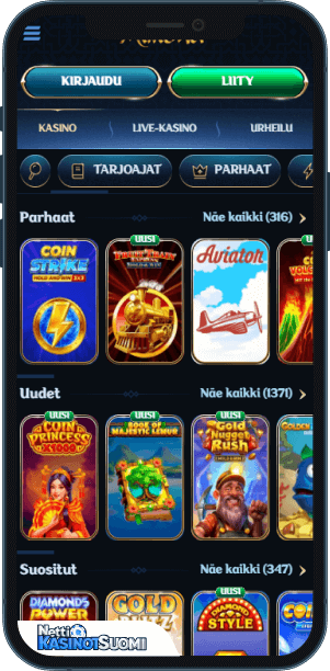 Millioner Kasino Mobiilikasino