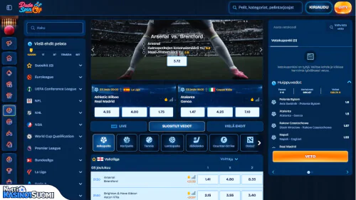 Dudespin Kasino Urheiluvedonlyönti