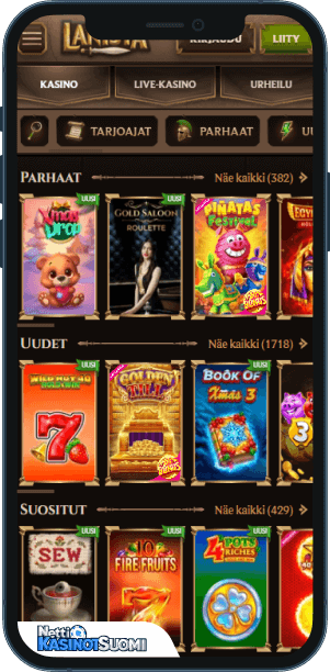 Lanista Kasino Mobiilikasino