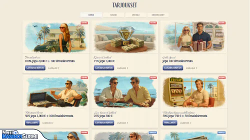 VipLuck Kasino Bonukset