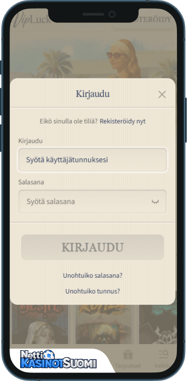 VipLuck Kasino Kirjaudu sisään