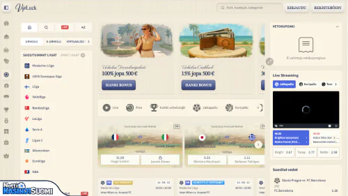 VipLuck Kasino Urheiluvedonlyönti
