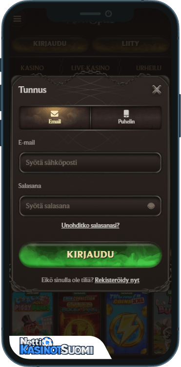 alterspin kasino kirjaudu sisään