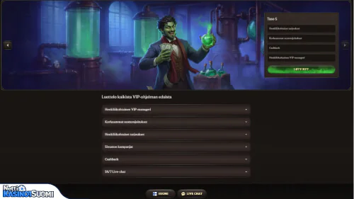 alterspin kasino vip-ohjelma