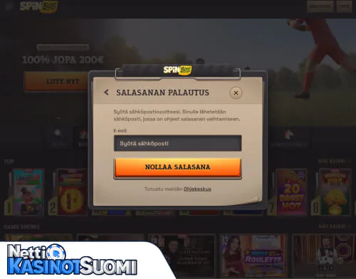 spinboss kasino kirjautumisongelma