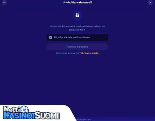 morospin kasino kirjautumisongelma